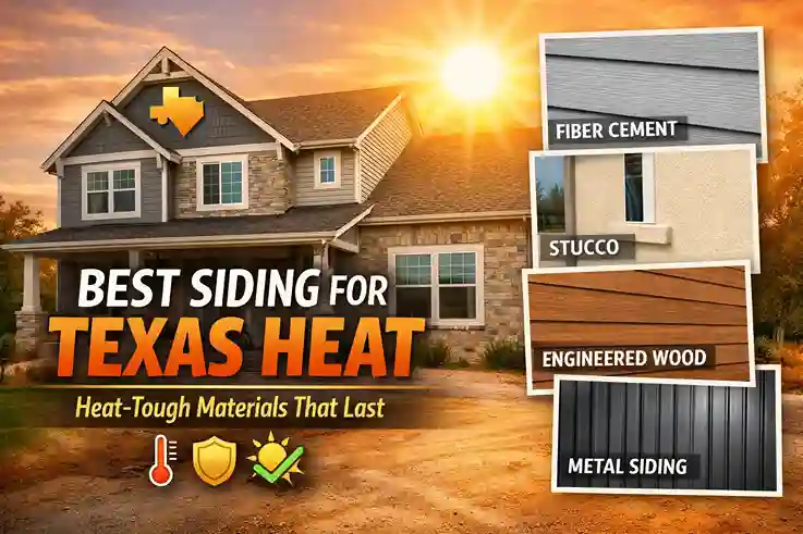 Siding withstanding intense Texas summer heat